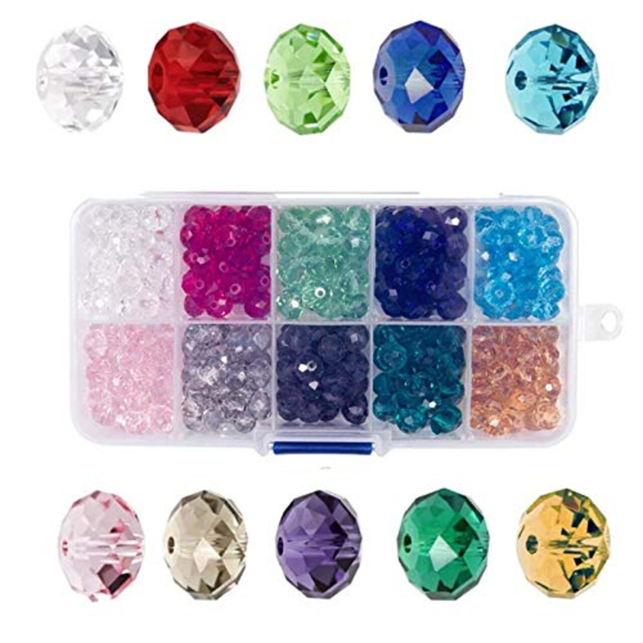 Bingcute 8mm Wholesale Briolette Crystal Glass Beads for Jewelry